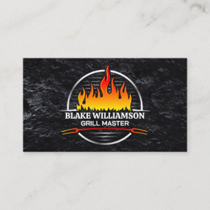 Feuermetall-Grill-Logo Visitenkarte