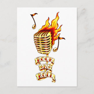 Feuermikrofon Postkarte