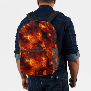 Feuermuster Bedruckter Rucksack