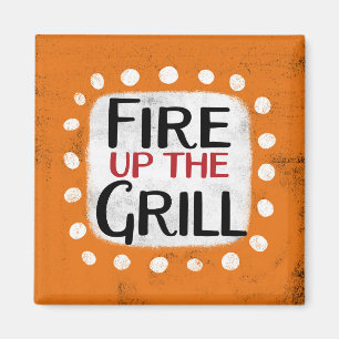 Feuern Sie das Magnet des Grill-Kühlschranks auf