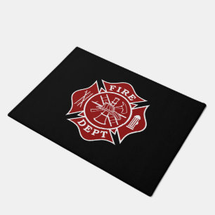 Feuern Sie Malteserkreuz-Fußmatte Abteilung - 18" Fußmatte