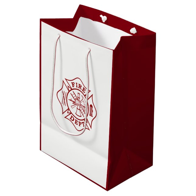 Feuern Sie Mittlere Geschenktüte (Vorderseite Schrägansicht)