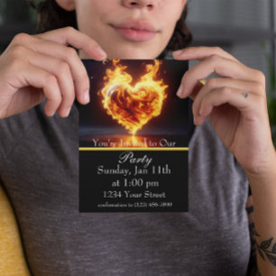 Feuern Sie sich für unsere Party an! Einladung