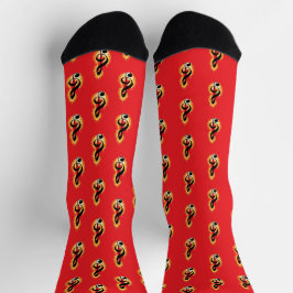 Feuernotizen Cooles musikalisches Design Socken