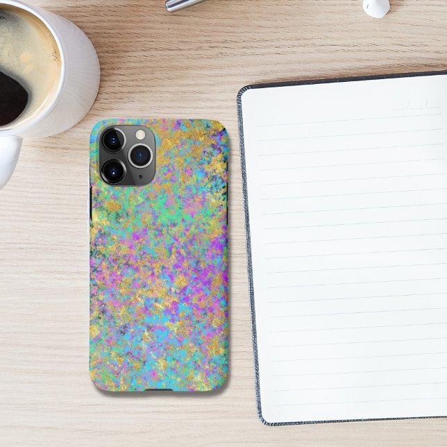 Feueropal Edelstein Imitate Gold Iridescent iPhone Hülle (Von Creator hochgeladen)