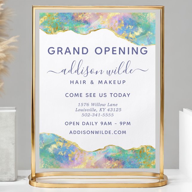 Feueropal Moderne Rainbow Edelstone Business Flyer (Von Creator hochgeladen)