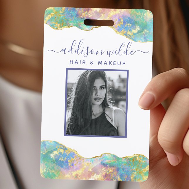 Feueropal Rainbow Gemstone Business-ID-Abzeichen Ausweis (Von Creator hochgeladen)