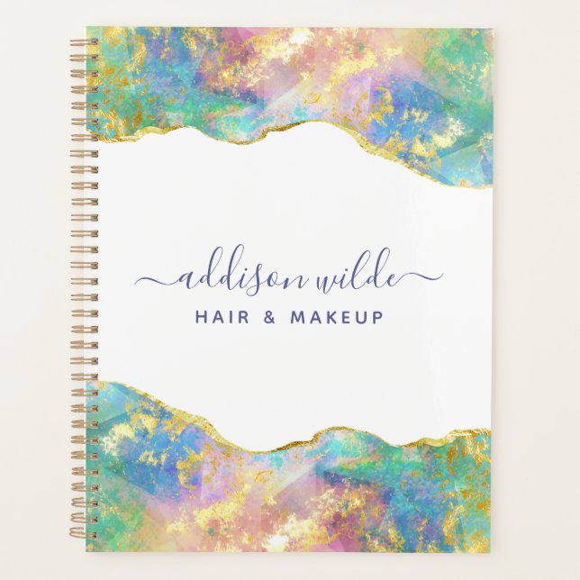 Feueropal-Rainbow-Gemstone-Geschäft Planer (Vorderseite)