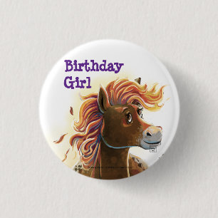 Feuerpferd Button
