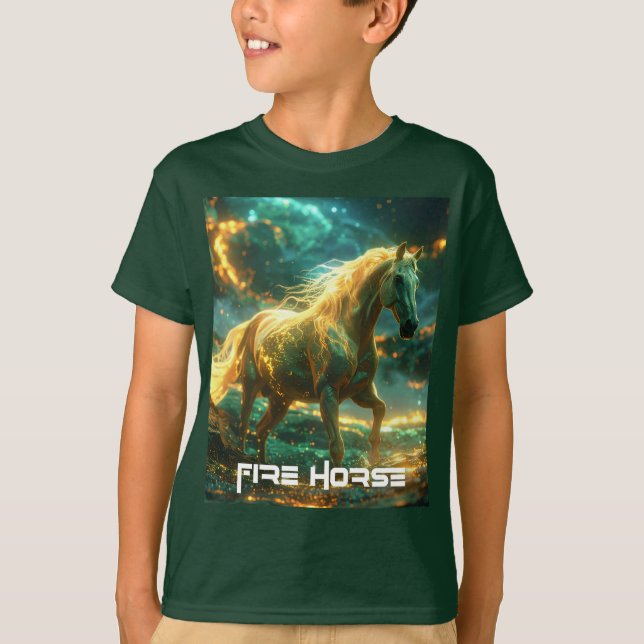 FEUERPFERD - CHINESISCHES STERNZEICHEN -  T-Shirt (Vorderseite)