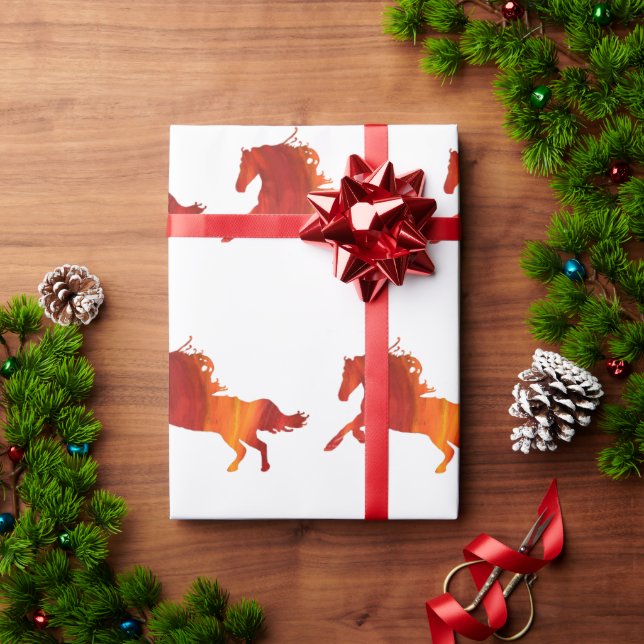 Feuerpferd  geschenkpapier (Feiertagsgeschenk)