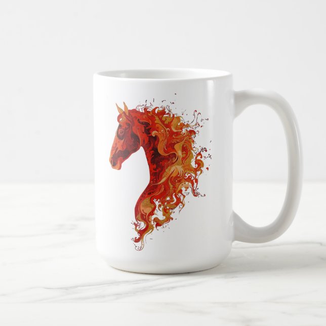 Feuerpferd Kaffeetasse (Rechts)