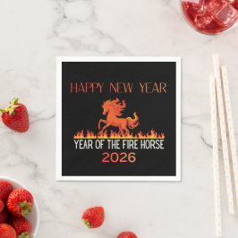 Feuerpferd-Papiernapkin Serviette