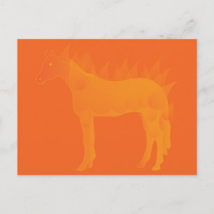 Feuerpferd Postkarte