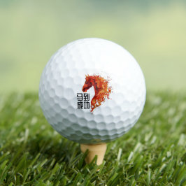 Feuerpferd Sieg Golfball