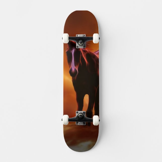 Feuerpferd Skateboard (Vorderseite)
