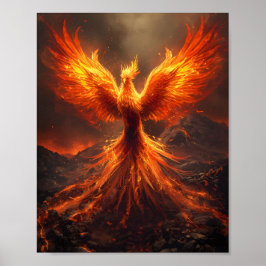Feuerphoenix-Aufstiegsplakat Poster