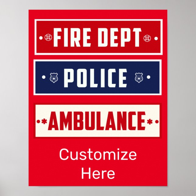 Feuerpolizei Ambulant Thunder_Cove Poster (Vorne)