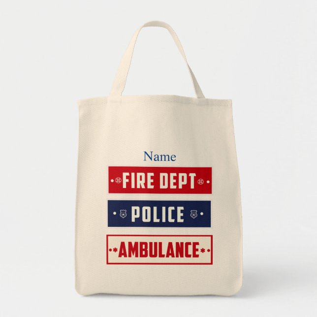 Feuerpolizei Logo Thunder_Cove Tragetasche (Vorne)