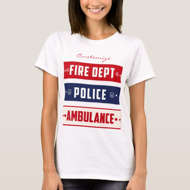 Feuerpolizei T-Shirt (Vorderseite)