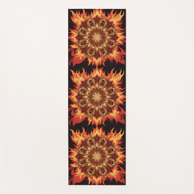 Feuerrad Yogamatte (Vorderseite)