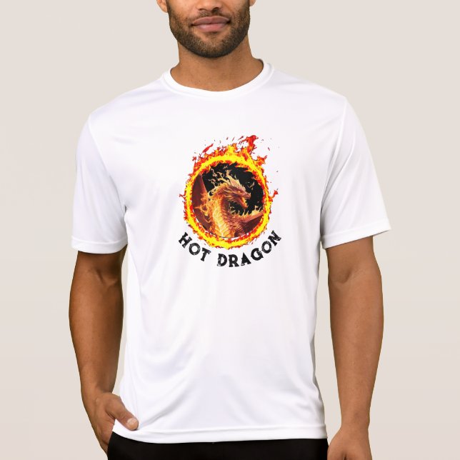 *~* Feuerring AP88 Brennender Hot Dragon T-Shirt (Vorderseite)