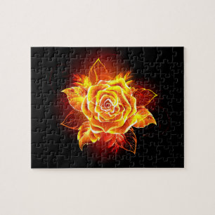 Feuerrose in Blüte Puzzle