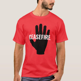 Feuerroter weißer schwarzer Hand fett gedruckter b T-Shirt