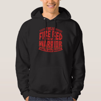 Feuerrotes Band kämpfen für hämolytische Anämie Kr Hoodie