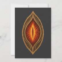 Feuerrotes Feuer-Auge-Dunkler-Herr-Fantasie-Emblem