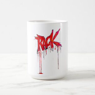 Feuerrotes RACK Graffiti-Drip-Urban-Streetwear-T-S Kaffeetasse