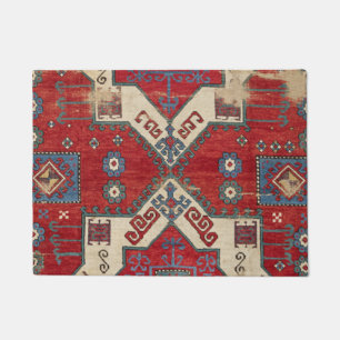 Feuerrotes Ziermotiv aus dem 19. Jahrhundert Authe Fußmatte