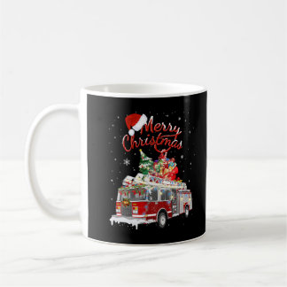 Feuerrucker Santa Sleigh Feuerwehrmann Weihnachtsf Kaffeetasse
