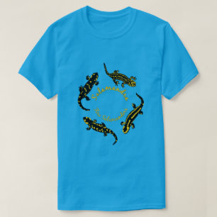 FeuerSalamanders in einem Ring (farbiges Logo) T-Shirt