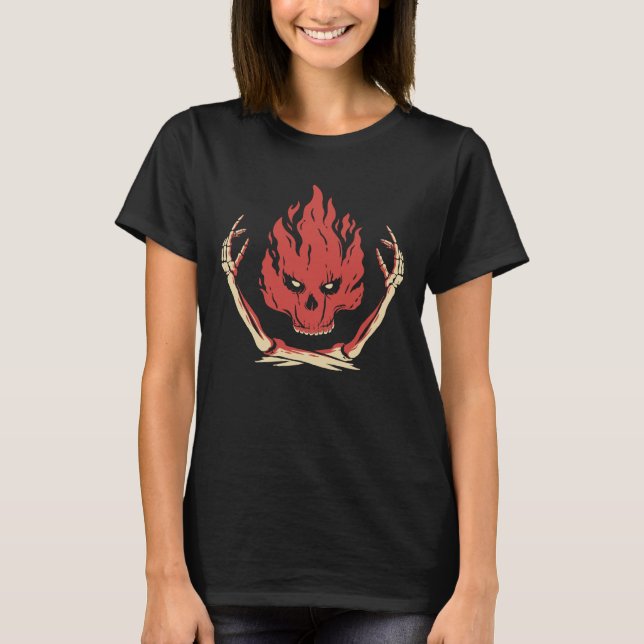 Feuerschädel T-Shirt (Vorderseite)
