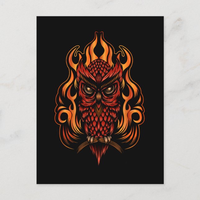 Feuerschale Postkarte (Vorderseite)