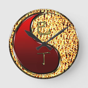 Feuerschlange Runde Wanduhr
