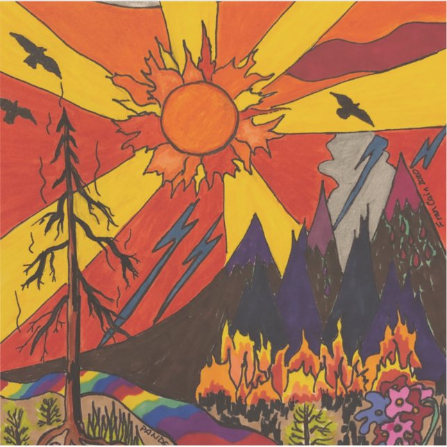 Feuerschutzaufkleber Aufkleber (Vorderseite)