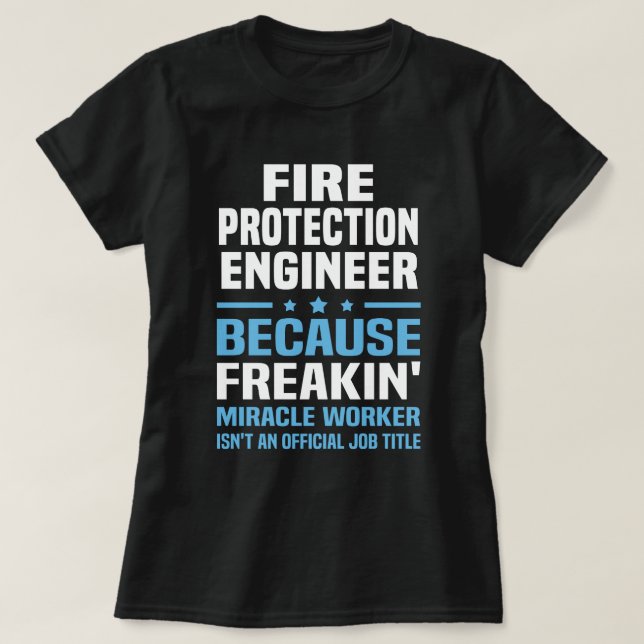 Feuerschutzingenieur T-Shirt (Design vorne)