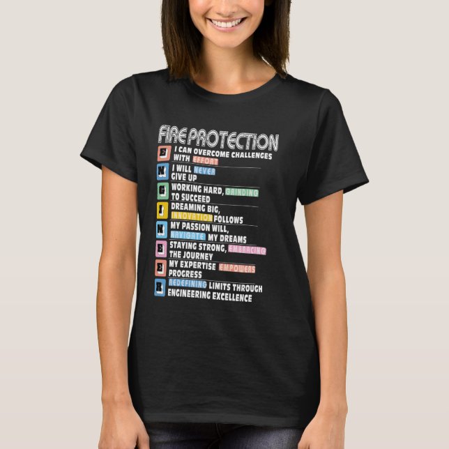 Feuerschutzingenieur T-Shirt (Vorderseite)