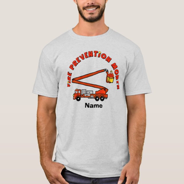 Feuerschutzmonat-Hemd mit Schubladen T-Shirt (Vorderseite)