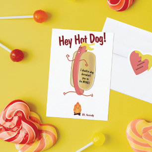 Feuerspringende Hot-Kids-Schule Valentinstag-Karte Dankeskarte