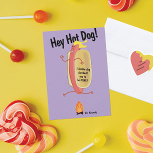 Feuerspringende Hot-Kids-Schule Valentinstag-Karte Dankeskarte