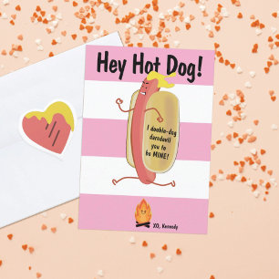 Feuerspringende Hot-Kids-Schule Valentinstag-Karte Dankeskarte