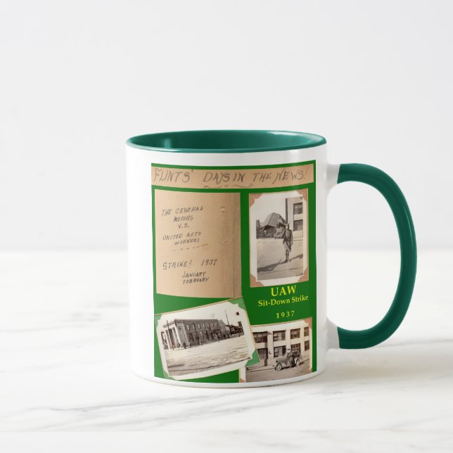 Feuerstein Sitzen-Unten Streik Tasse (Rechts)