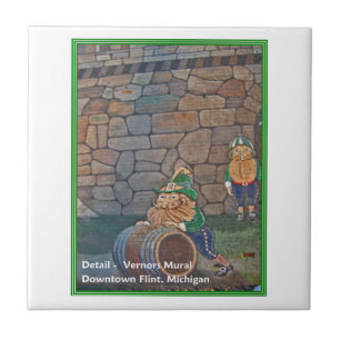 Feuerstein, Vernors Mauerdetail Fliese