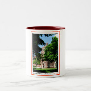 Feuerstein-zentrales Hoch Zweifarbige Tasse