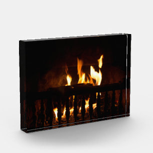 Feuerstelle auf Zuhause Fotoblock