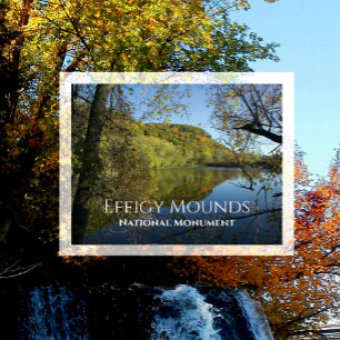 Feuerstelle aus dem Blue Gill Pond, Effigy Mounds Postkarte