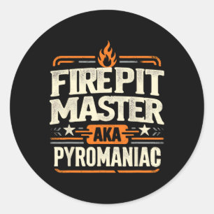 Feuerstelle Meister Pyromancy Pyrotechnics Feuerst Runder Aufkleber